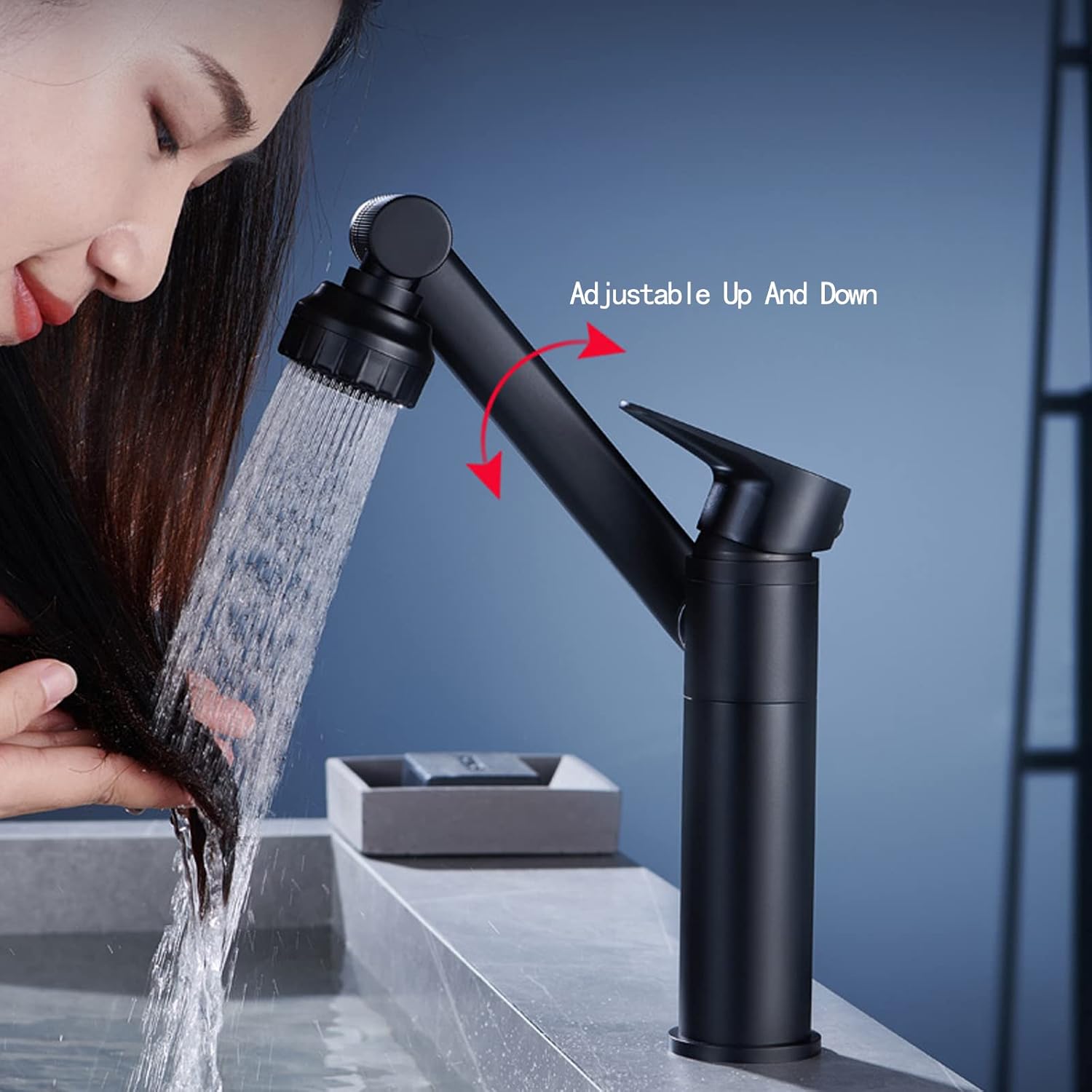 Одноважільний поворотний змішувач для ванної та кухні з керамічним картриджем - мініатюра 7