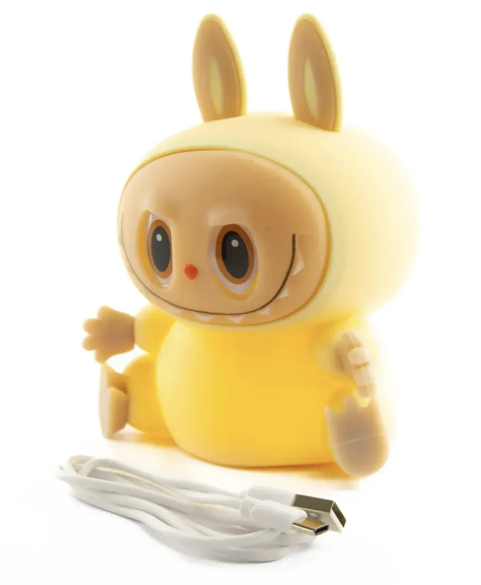 Силіконовий нічник Labubu акумуляторний для дитячої та спальні - мініатюра 9