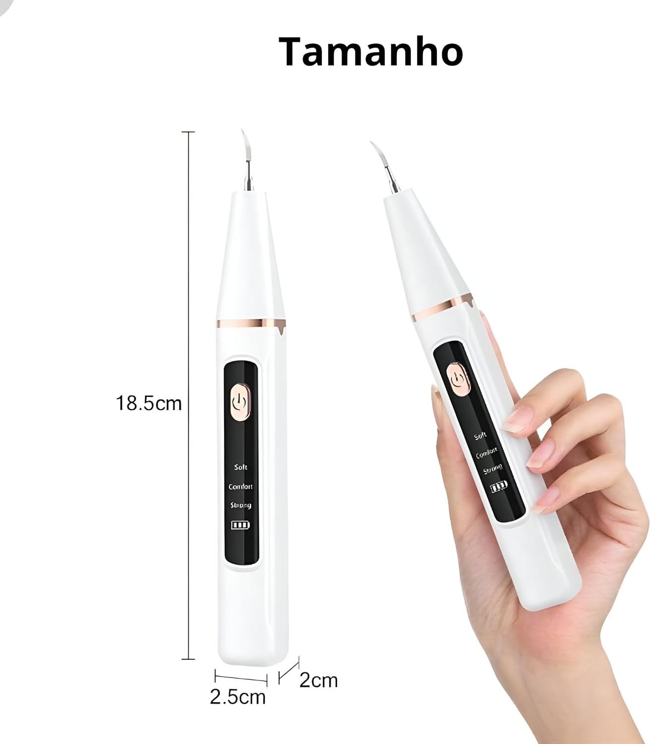 Ультразвуковий скалер HY-46 для домашнього очищення зубного нальоту - мініатюра 2