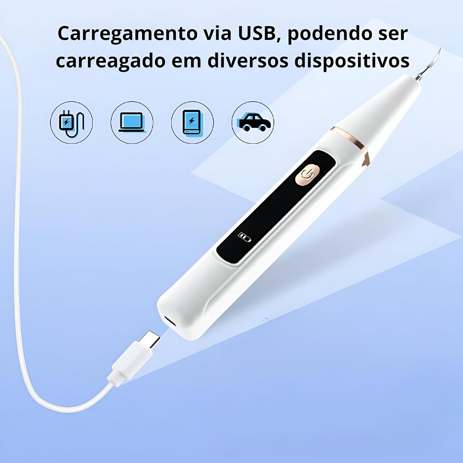 Ультразвуковий скалер HY-46 для домашнього очищення зубного нальоту - мініатюра 4