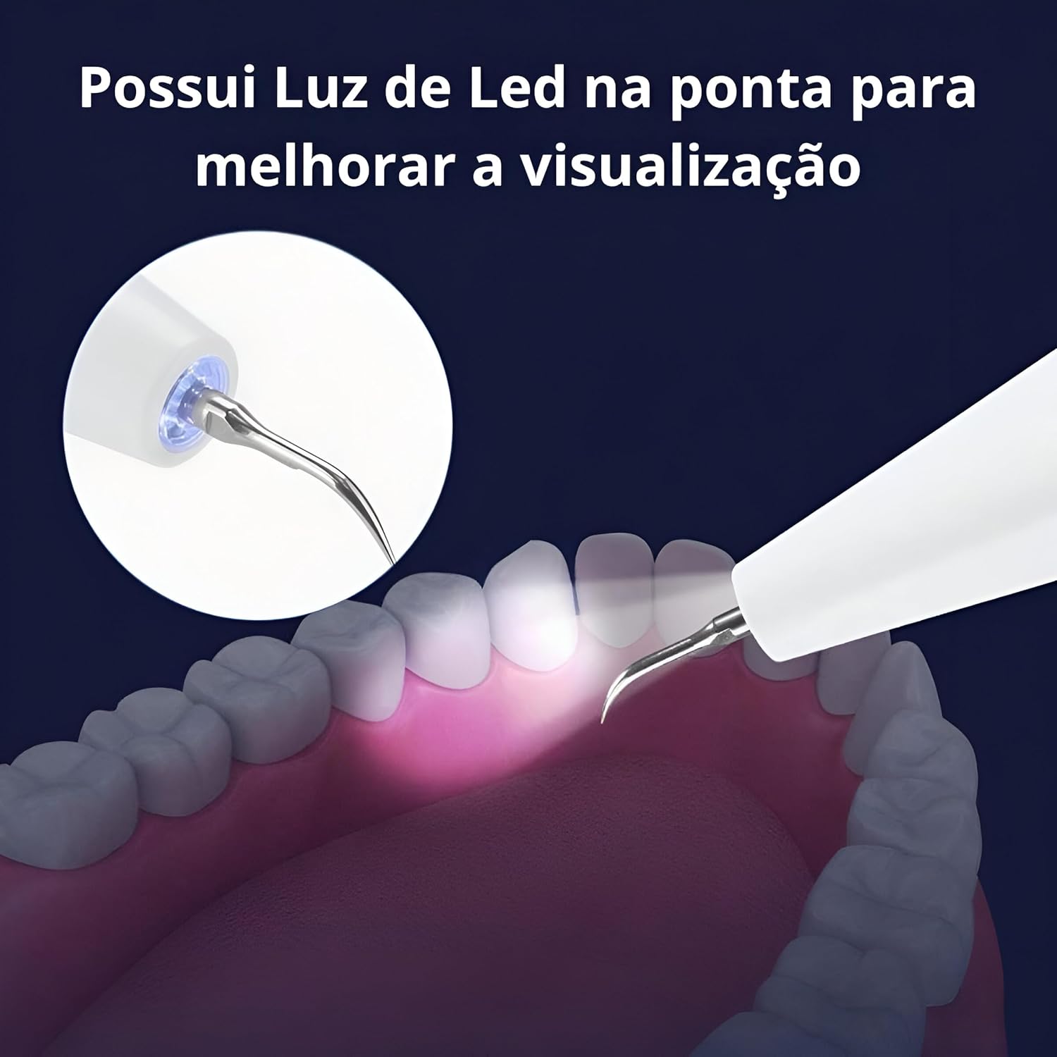 Ультразвуковий скалер HY-46 для домашнього очищення зубного нальоту - мініатюра 6