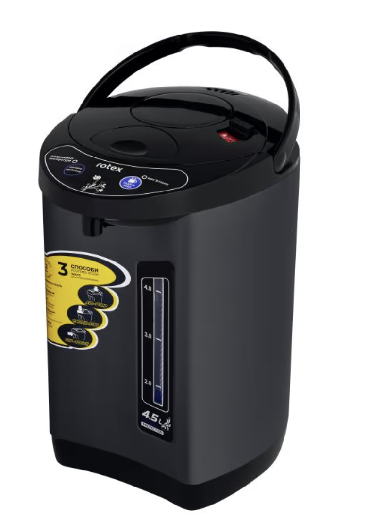Термопот ROTEX RTP 453-BS 4.5 л з трьома способами подачі води - мініатюра 4