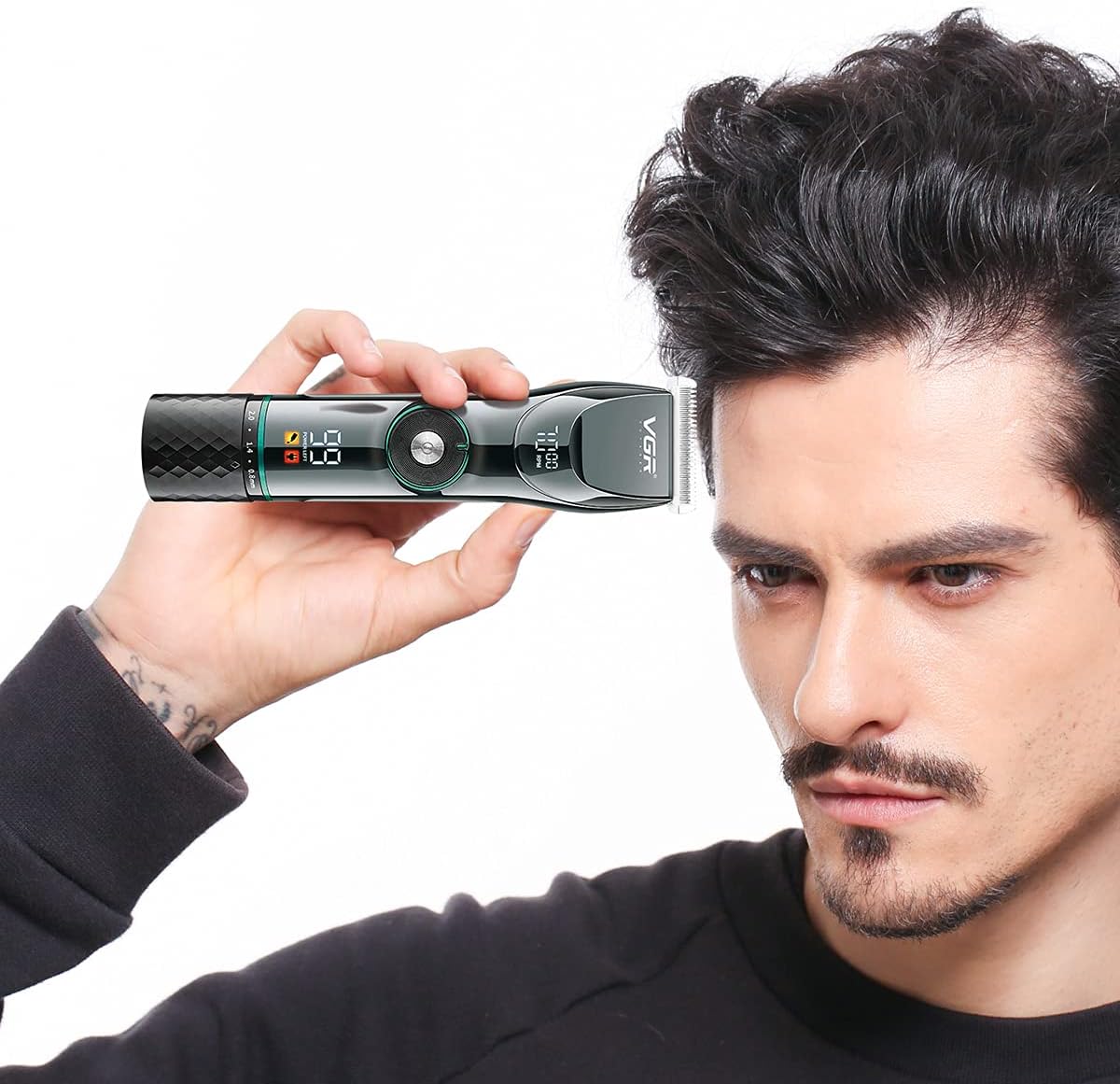 Машинка для стрижки VGR V-256 з Т-подібним ножем і автономністю до 400 хвилин - мініатюра 7