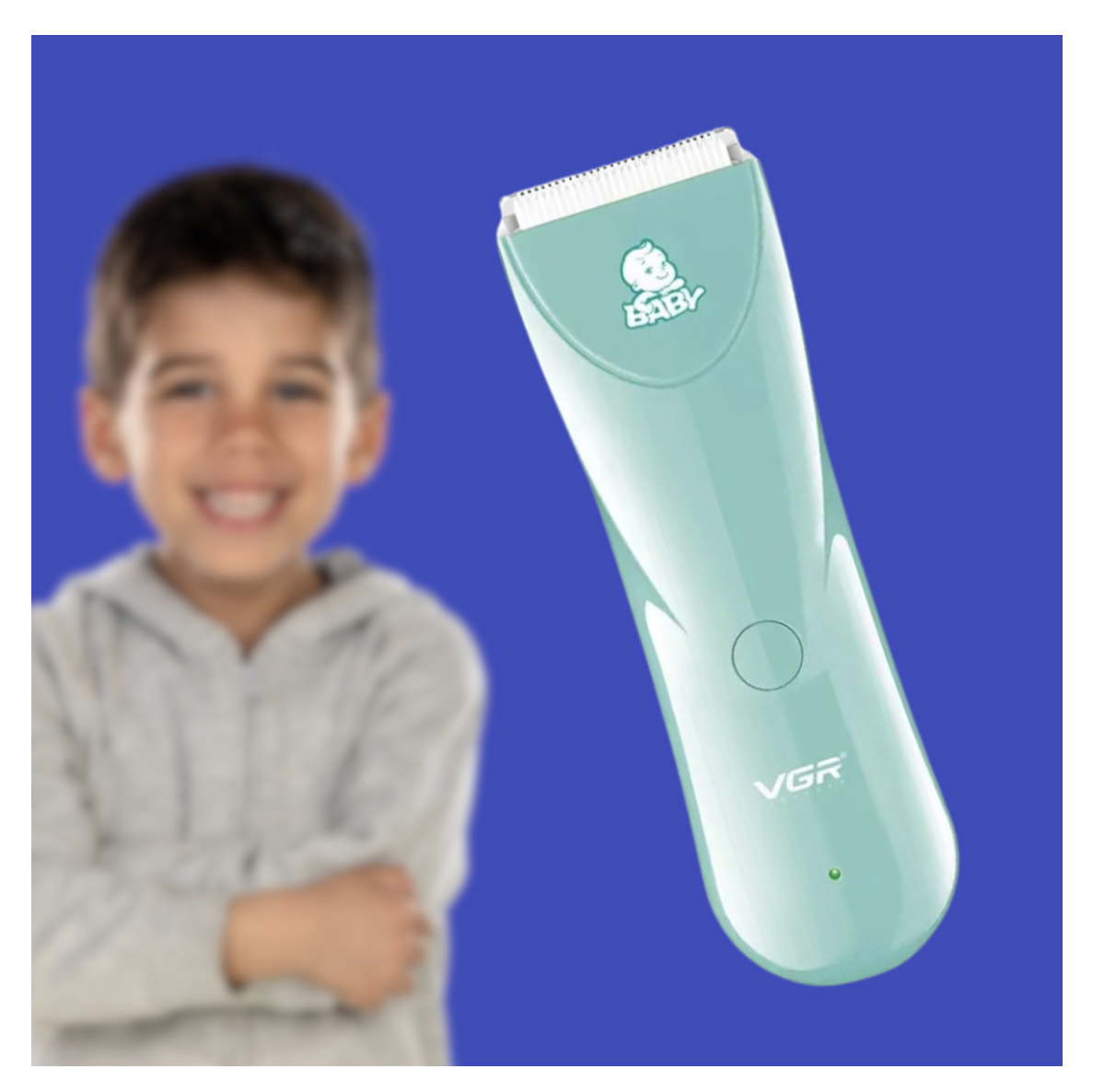 Дитяча машинка для стрижки VGR V-150 з тихою роботою і захистом IPX7 - мініатюра 6