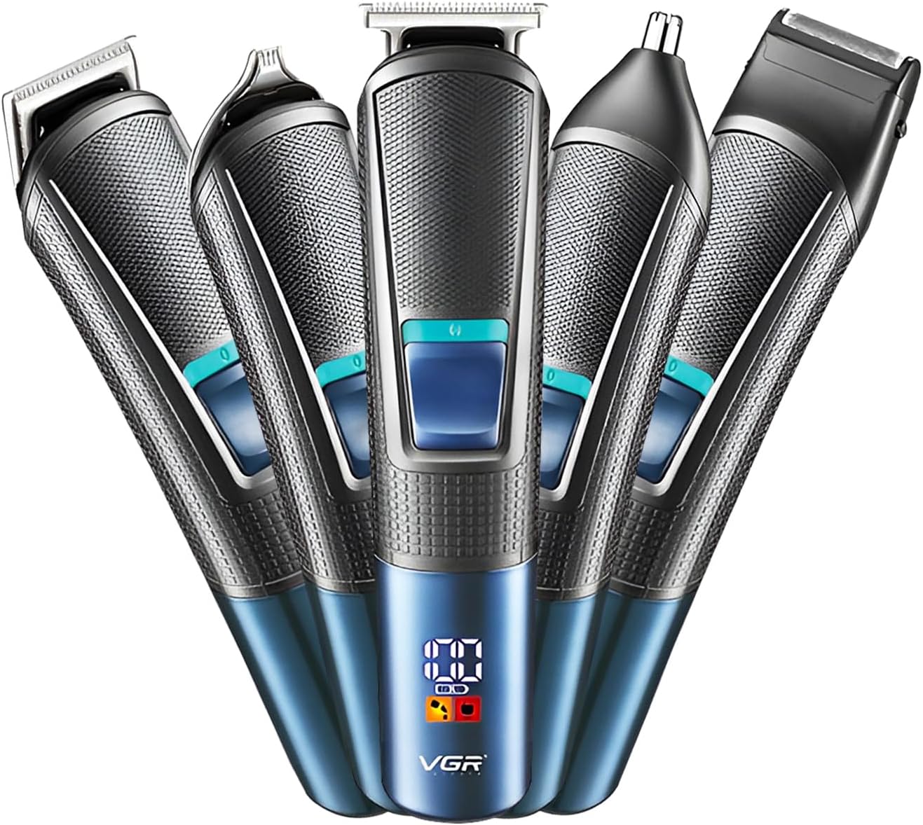 Набір для стрижки VGR V-108 10 в 1 для бороди, волосся, носа і тіла - мініатюра 3