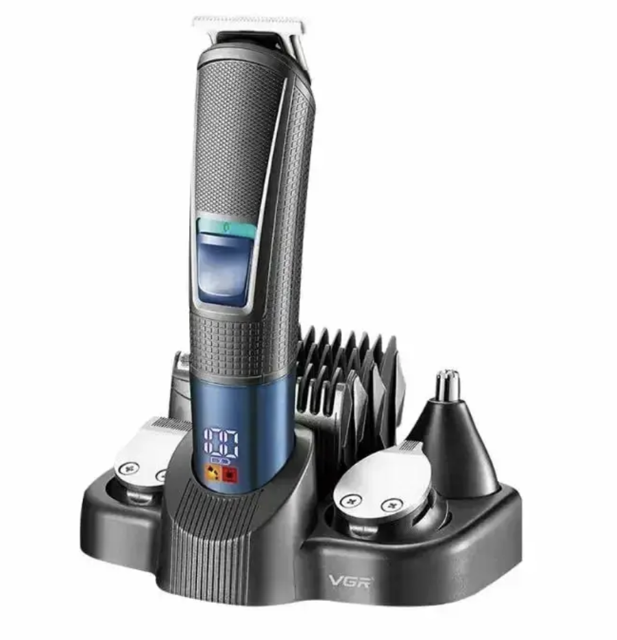 Набір для стрижки VGR V-108 10 в 1 для бороди, волосся, носа і тіла - мініатюра 5