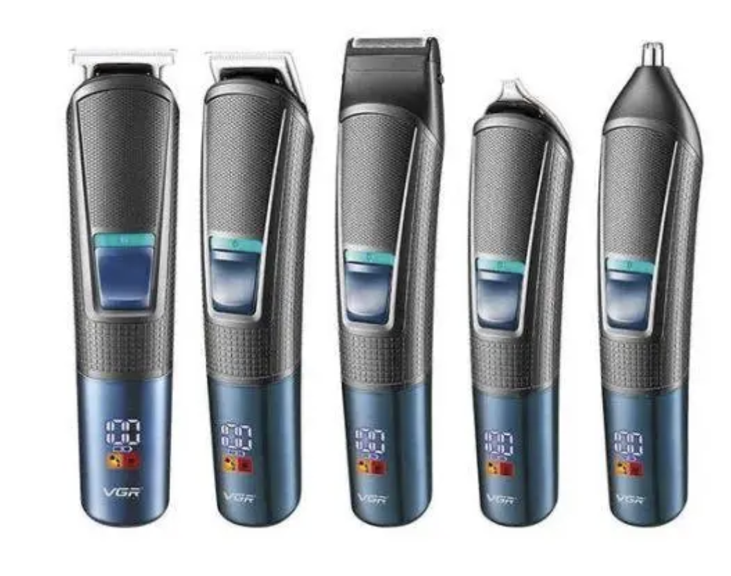 Набір для стрижки VGR V-108 10 в 1 для бороди, волосся, носа і тіла - мініатюра 6