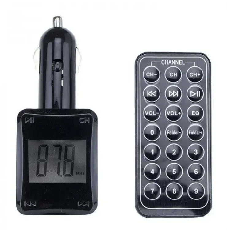 FM-трансмітер H16 для авто з USB, microSD і пультом дистанційного керування - мініатюра 3