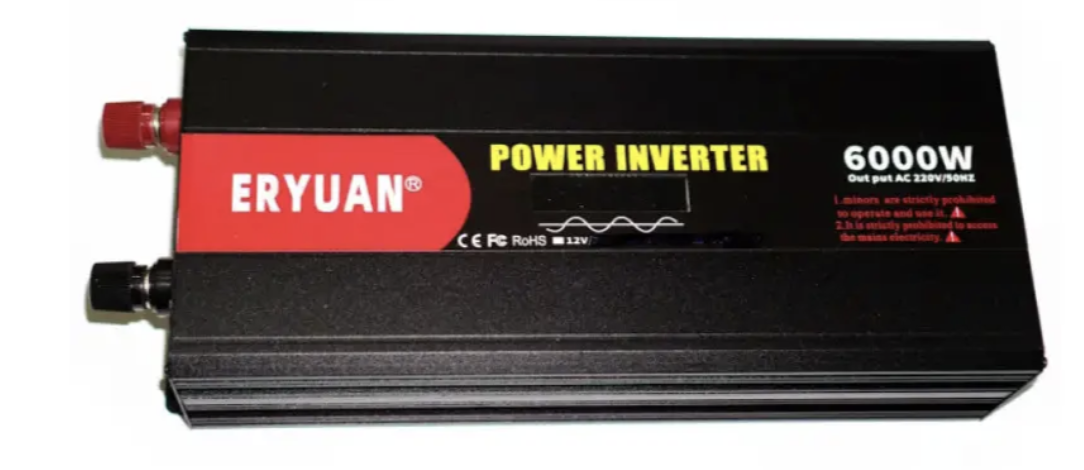 Інвертор Eryone 12V-220V 6000W з чистою синусоїдою для дому й техніки - мініатюра 5