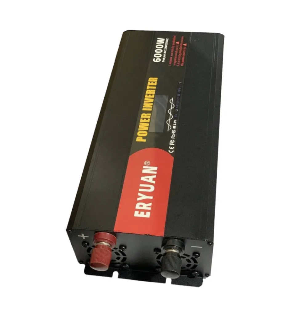 Інвертор Eryone 12V-220V 6000W з чистою синусоїдою для дому й техніки - мініатюра 6
