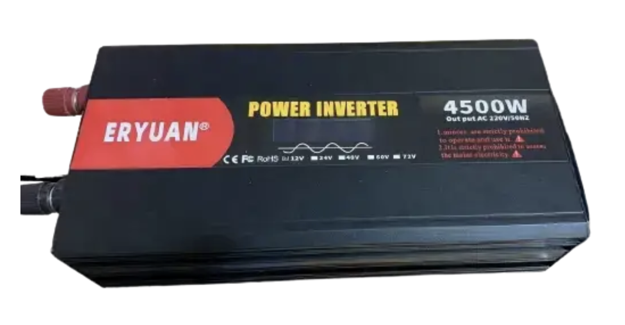 Перетворювач напруги AGM 12V → 220V 4500W чиста синусоїда з LCD-дисплеєм ∙ Перетворювач напруги AGM 12V → 220V 4500W чистий синус LCD