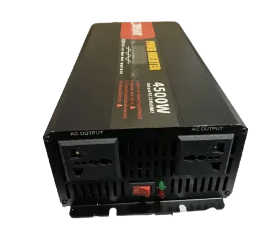 Інвертор AGM 12V-220V 4500W з чистою синусоїдою і LCD - мініатюра 2