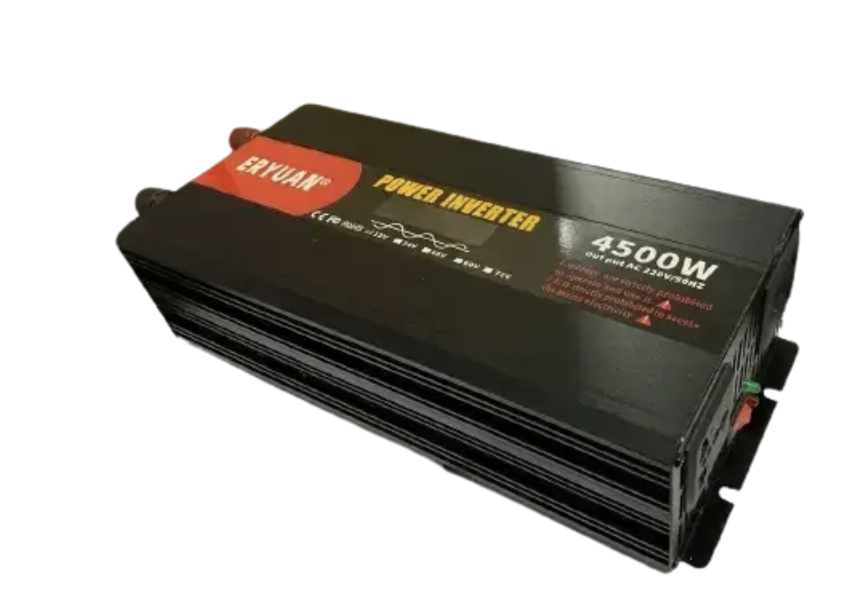 Інвертор AGM 12V-220V 4500W з чистою синусоїдою і LCD - мініатюра 5