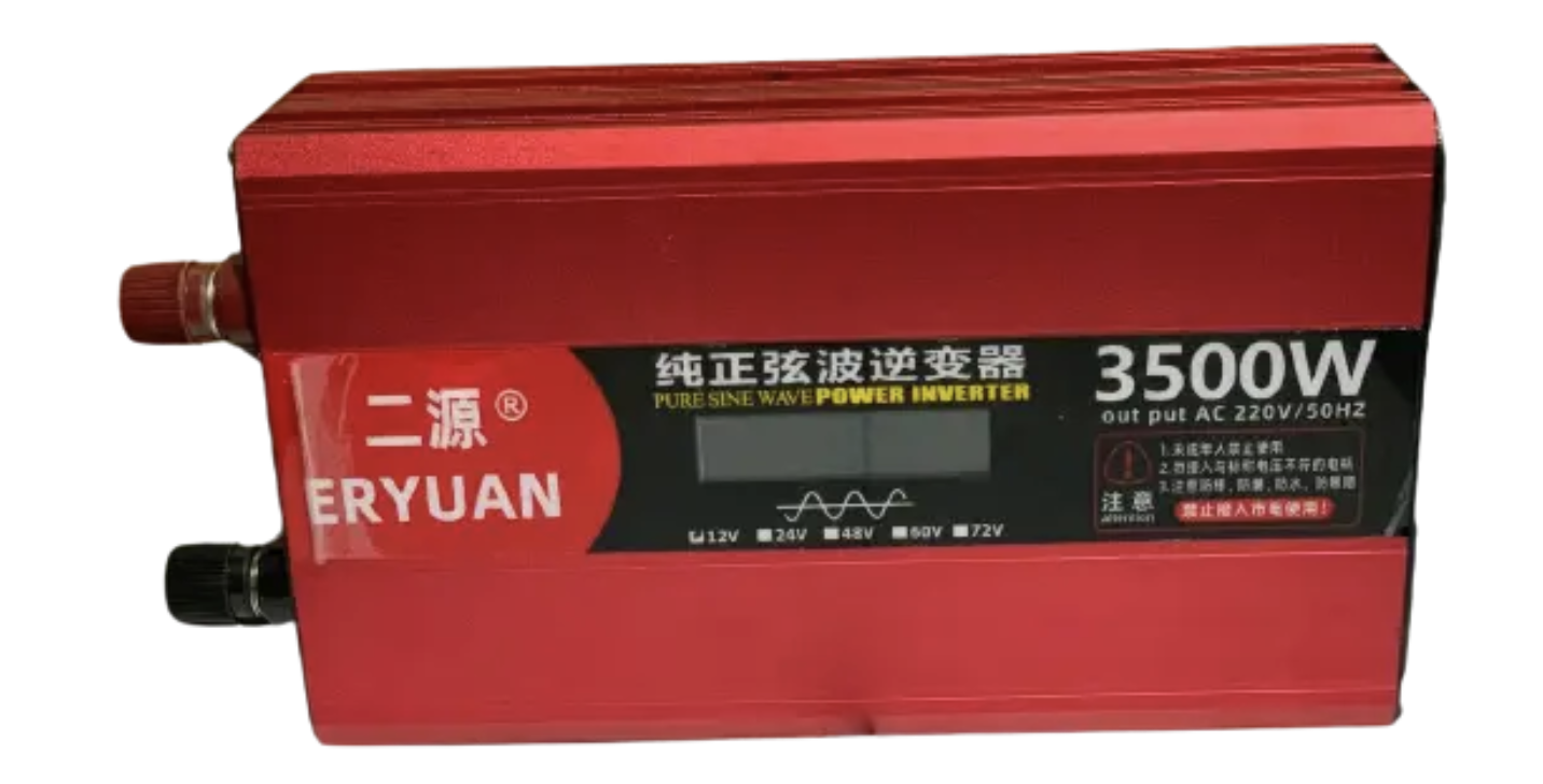 Інвертор ERYUAN 12V-220V 3500W з чистим синусом і LCD - мініатюра 3