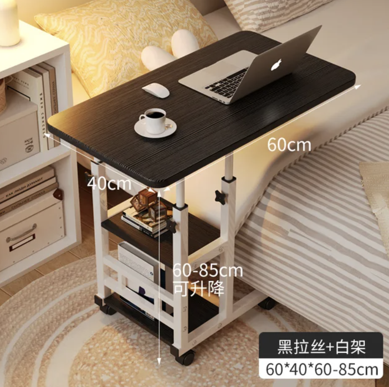 Столик T-60 універсальний для ноутбука, ліжка й роботи вдома - мініатюра 7