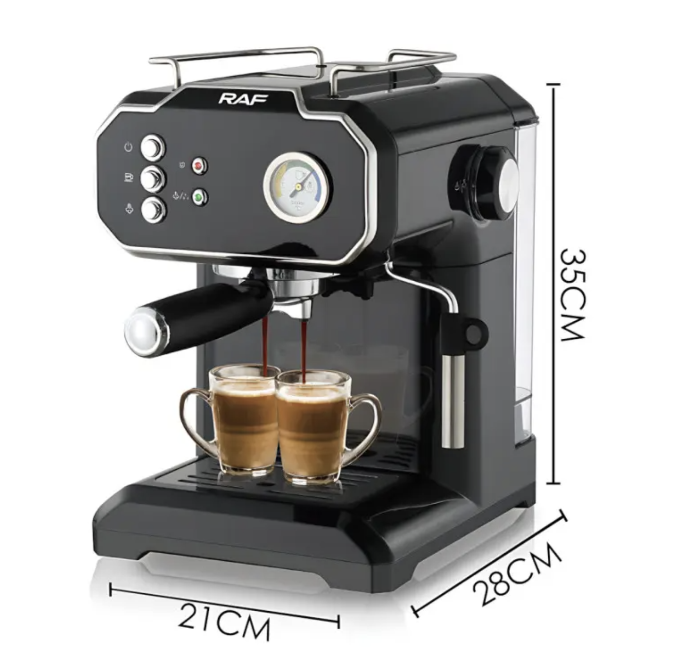 Кавомашина RAF R.104W 1.8 л у білому корпусі з капучинатором - мініатюра 9