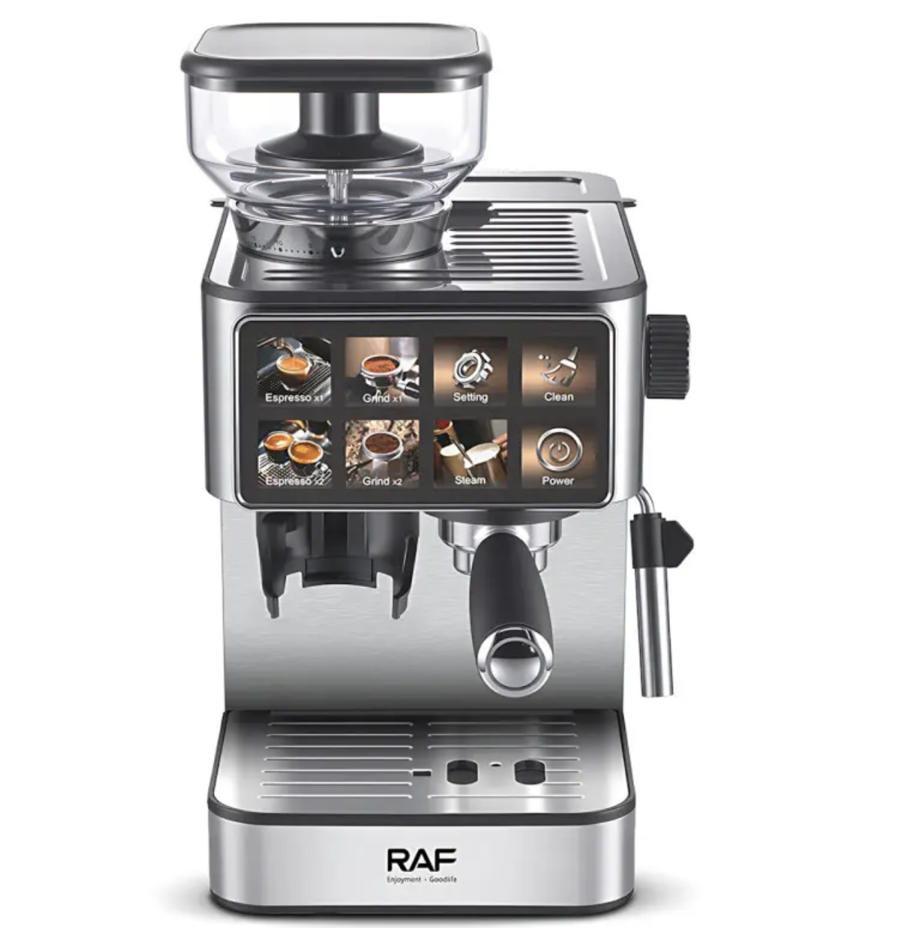 Кавоварка 2 в 1 RAF R.0206 1.8L аромат свіжомеленої кави щодня ∙ Автоматична кавоварка з капучинатором RAF R.0206 1.8L