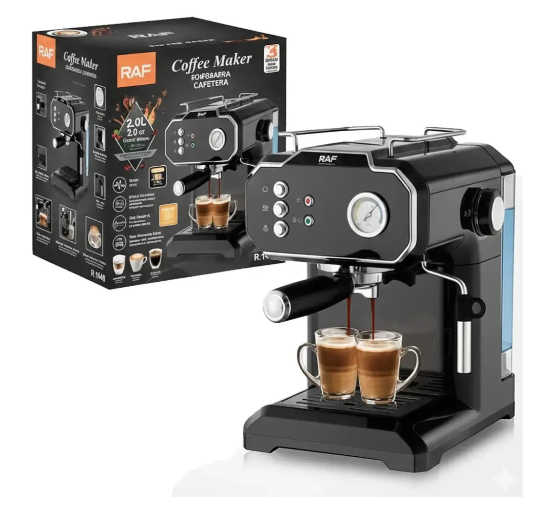 Кавомашина RAF R.104B 1.8 л з капучинатором і тиском 20 бар - мініатюра 2