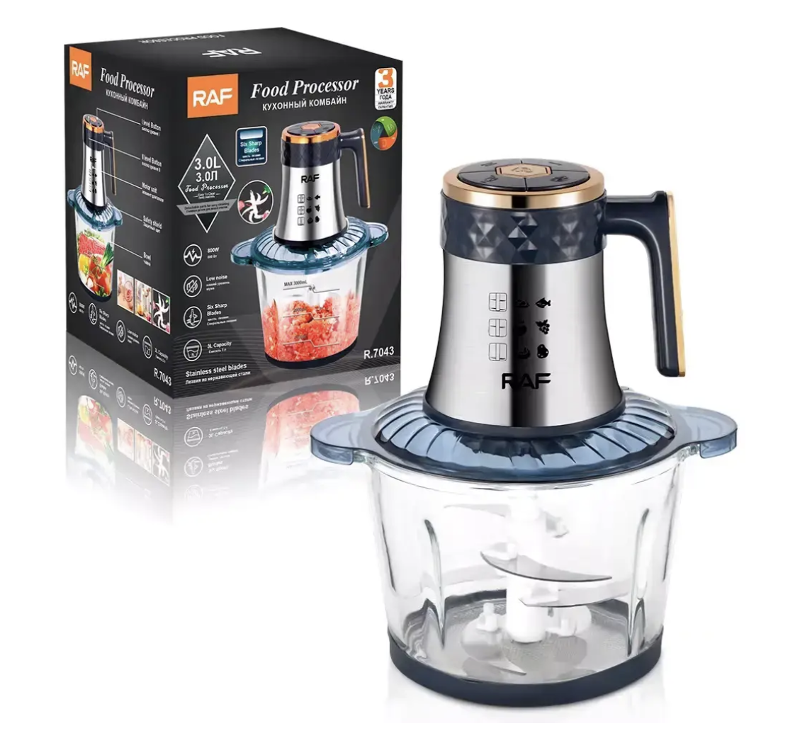 Подрібнювач 3 л 800 Вт RAF R.7043 для кухні ∙ Професійний чопер RAF R.7043