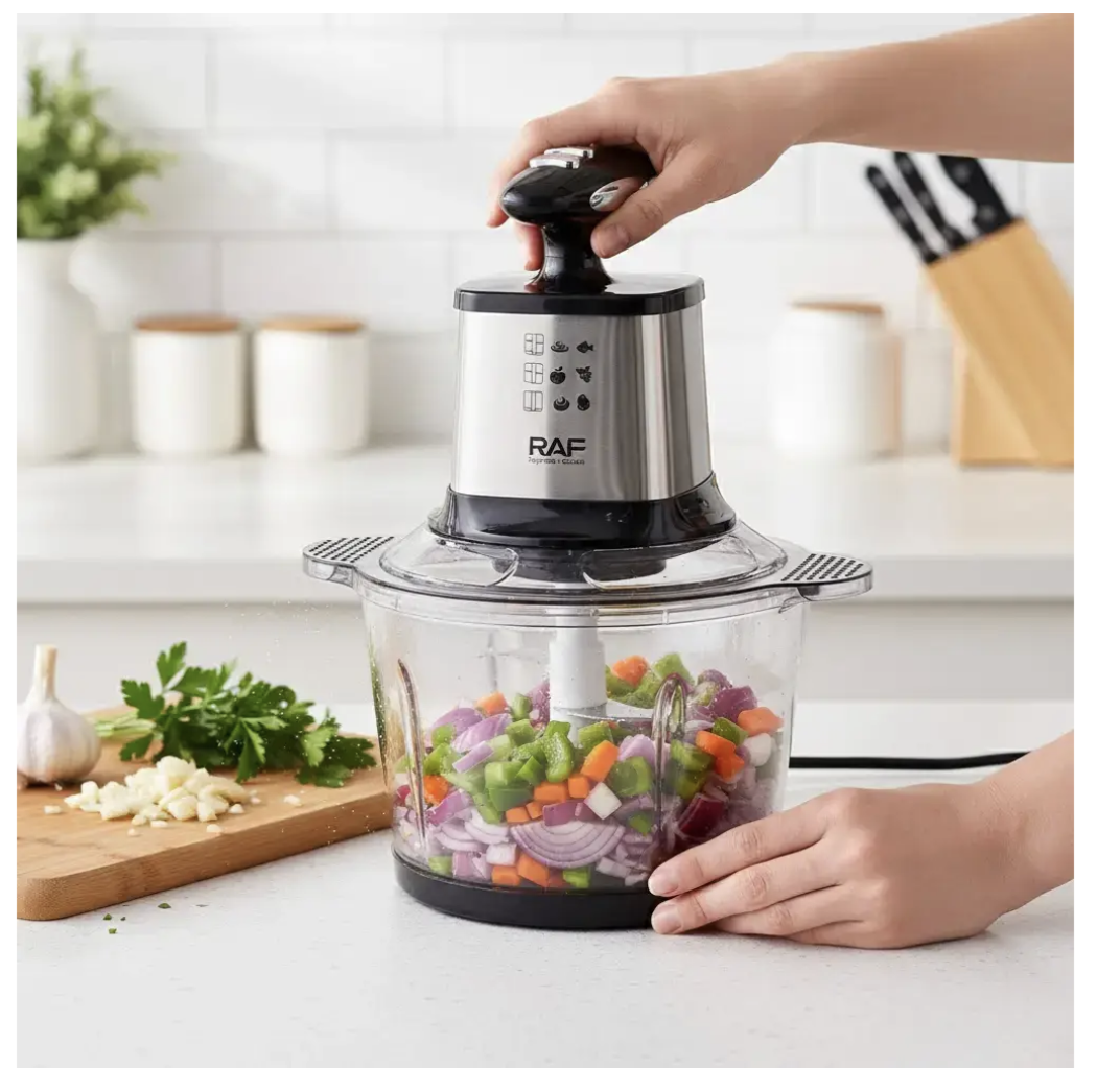 Подрібнювач RAF R.7703 3 л для м'яса, овочів і щоденних кухонних задач - мініатюра 3