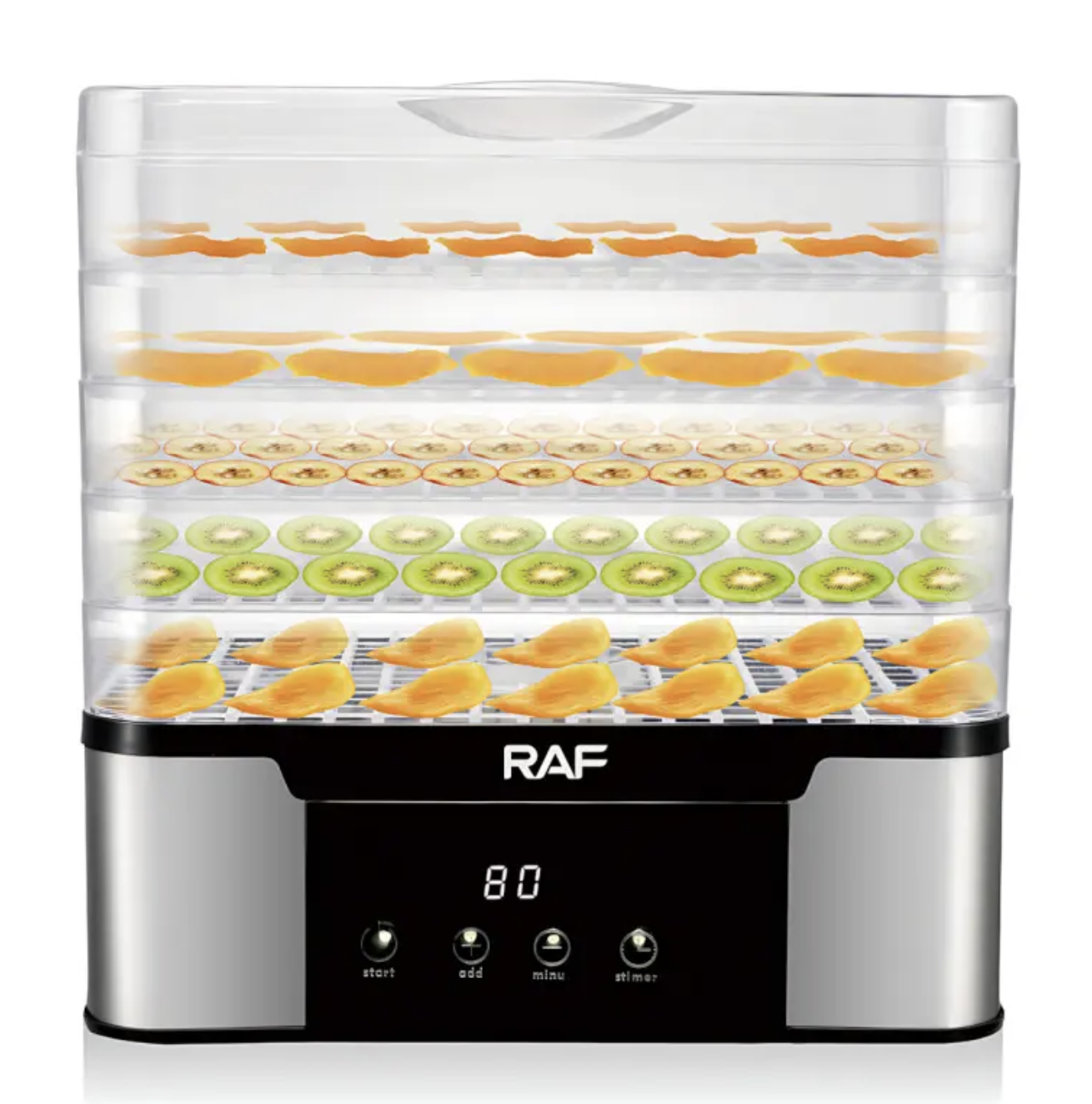 Дегідратор RAF R.6801 для фруктів, овочів, м'яса і домашніх заготовок - мініатюра 7