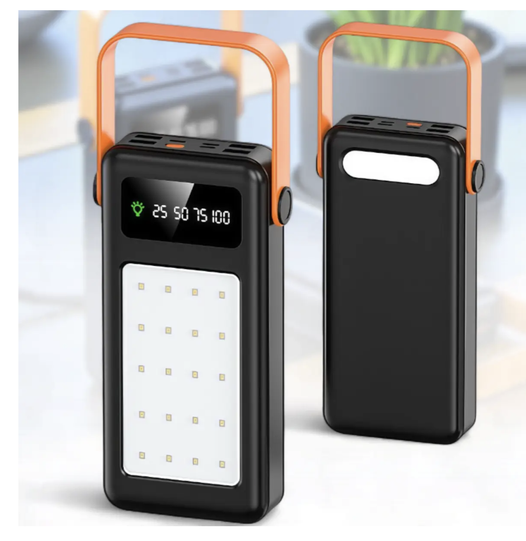 Power Bank YM-642 50000 мАг з 4 USB, дисплеєм і LED-ліхтариком - мініатюра 2