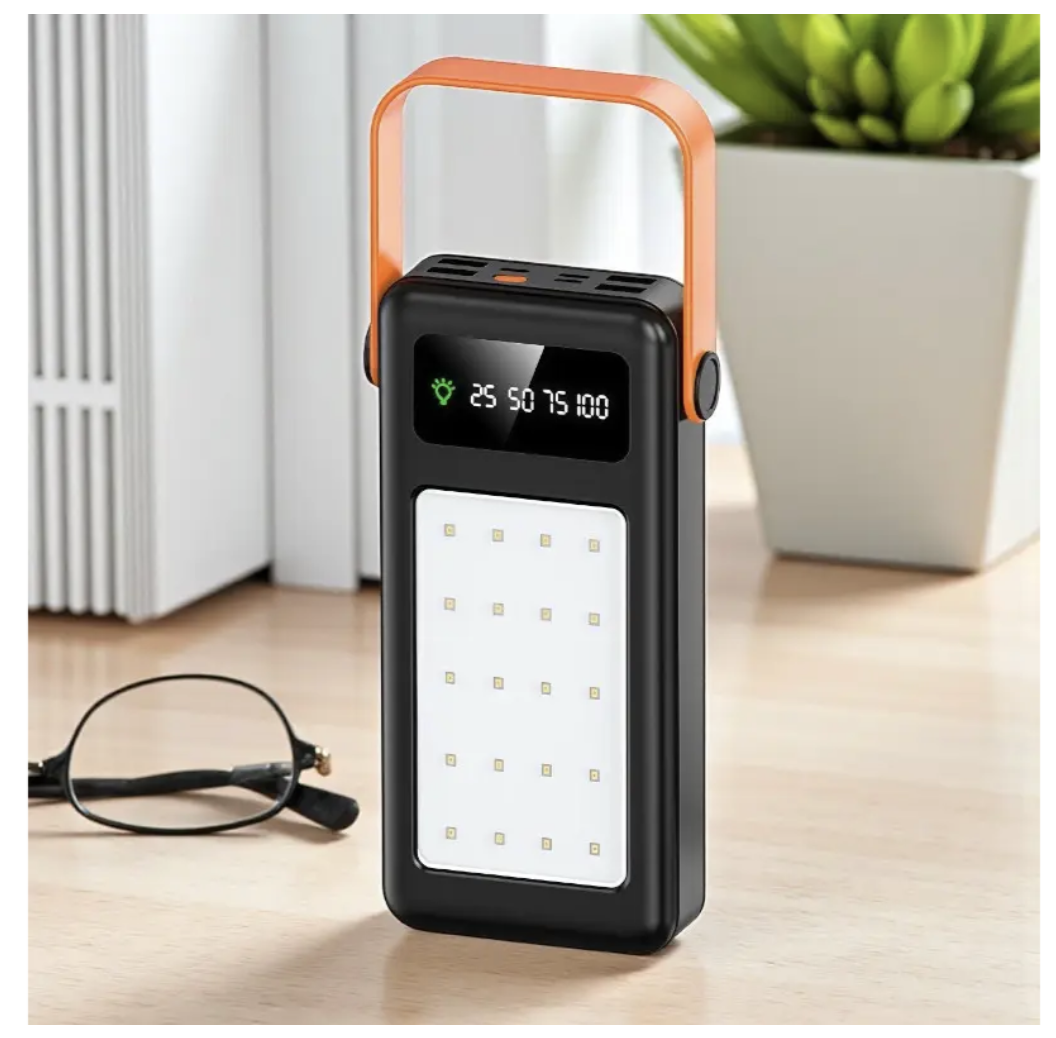 Power Bank YM-642 50000 мАг з 4 USB, дисплеєм і LED-ліхтариком - мініатюра 6