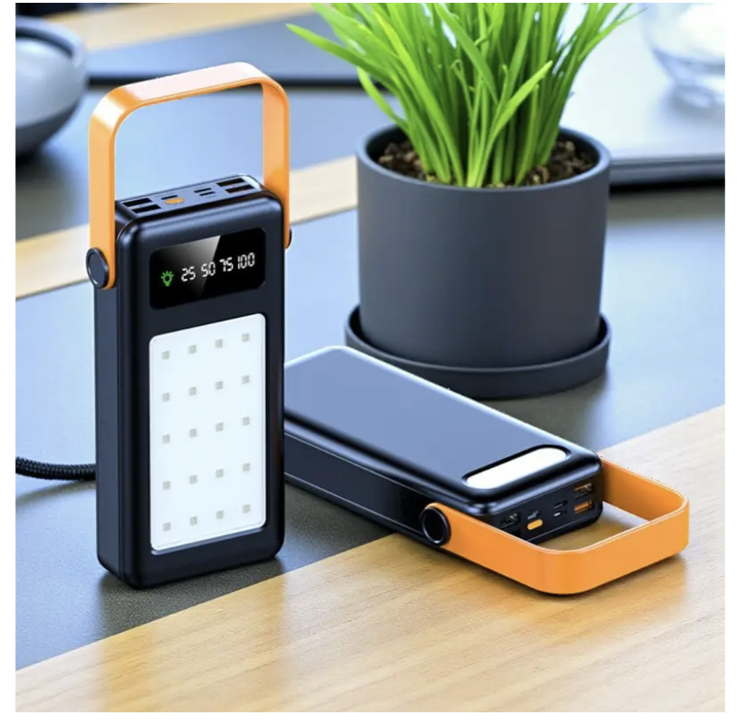 Power Bank YM-642 50000 мАг з 4 USB, дисплеєм і LED-ліхтариком - мініатюра 7