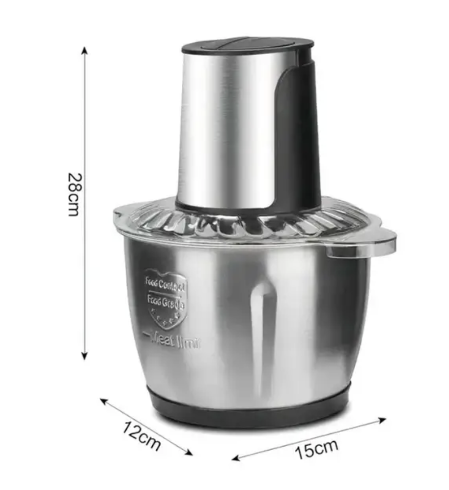 Кухонний подрібнювач RAF R.7019 2 л з металевою чашею - мініатюра 3