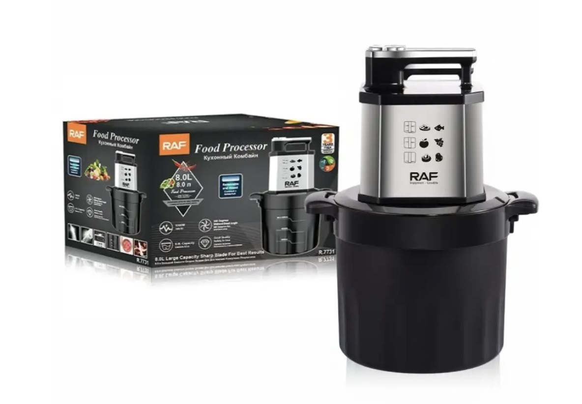 Кухонний комбайн RAF R.7731 8 л для великих обсягів і щільних продуктів - мініатюра 2