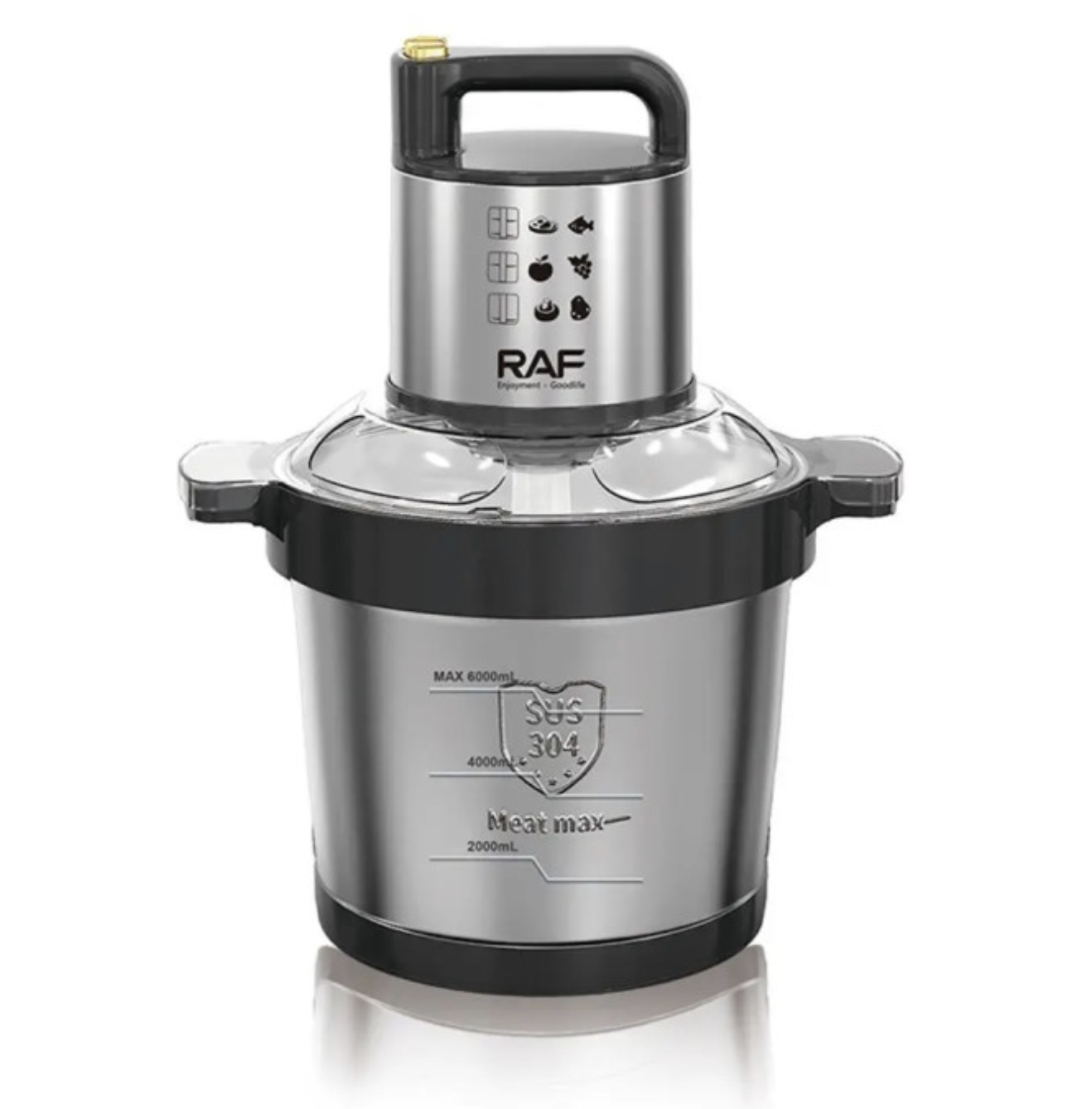 Кухонний комбайн RAF R.7735 6 л з металевою чашею та 4 ножами - мініатюра 2