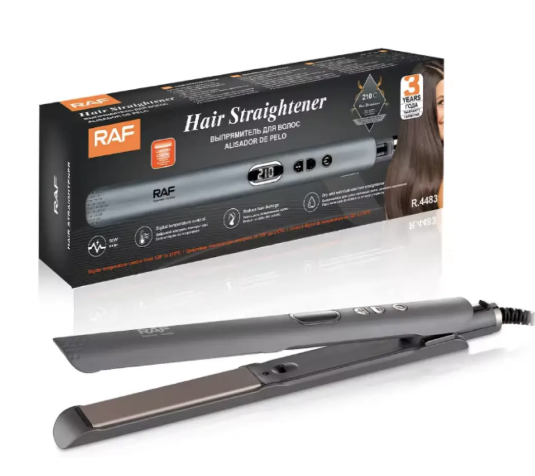 Праска-плойка RAF One-Touch 2-в-1 R.4483 ідеальна укладка щодня ∙ Випрямляч для волосся RAF R.4483 з регулюванням температури