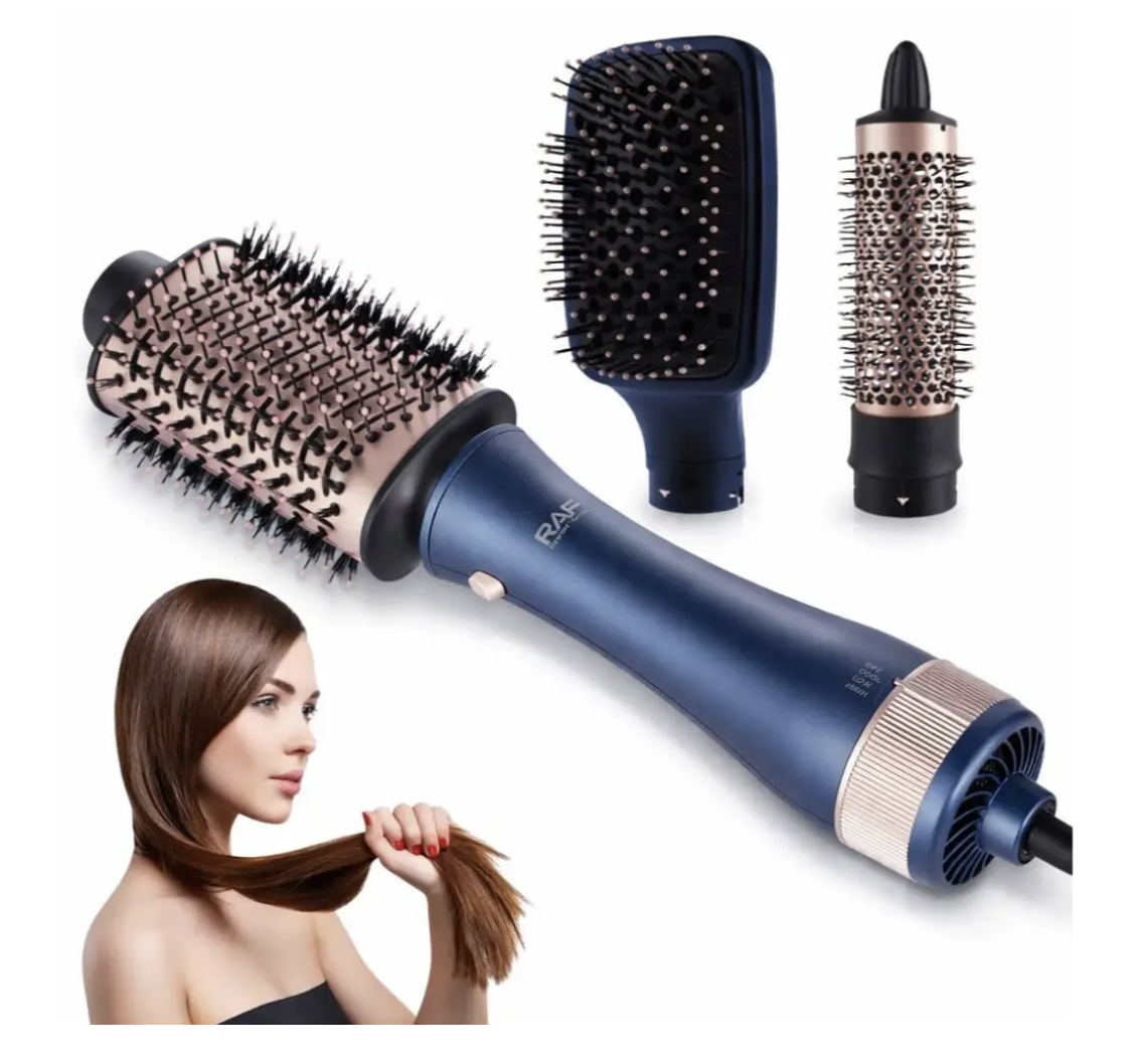 Фен RAF R.4573 3-в-1 для професійного догляду за волоссям вдома ∙ Фен-щітка для укладання волосся RAF R.4573