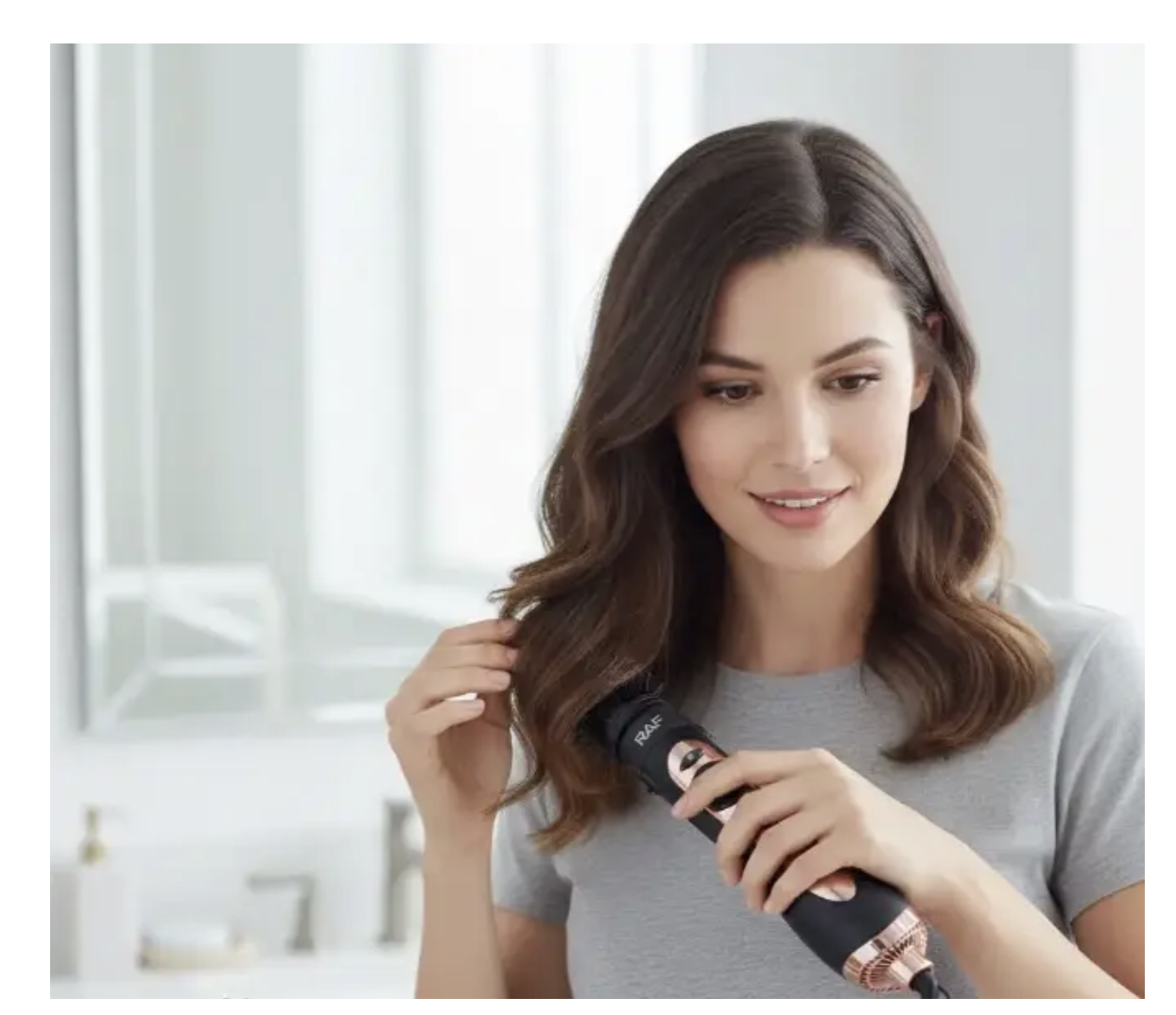 Фен-щітка RAF R.597 для укладки, об'єму і випрямлення волосся - мініатюра 5