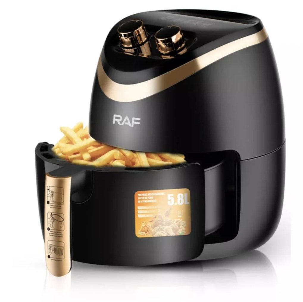Аерофритюрниця RAF R.5232B 5.8 л для здорового приготування без олії - мініатюра 2