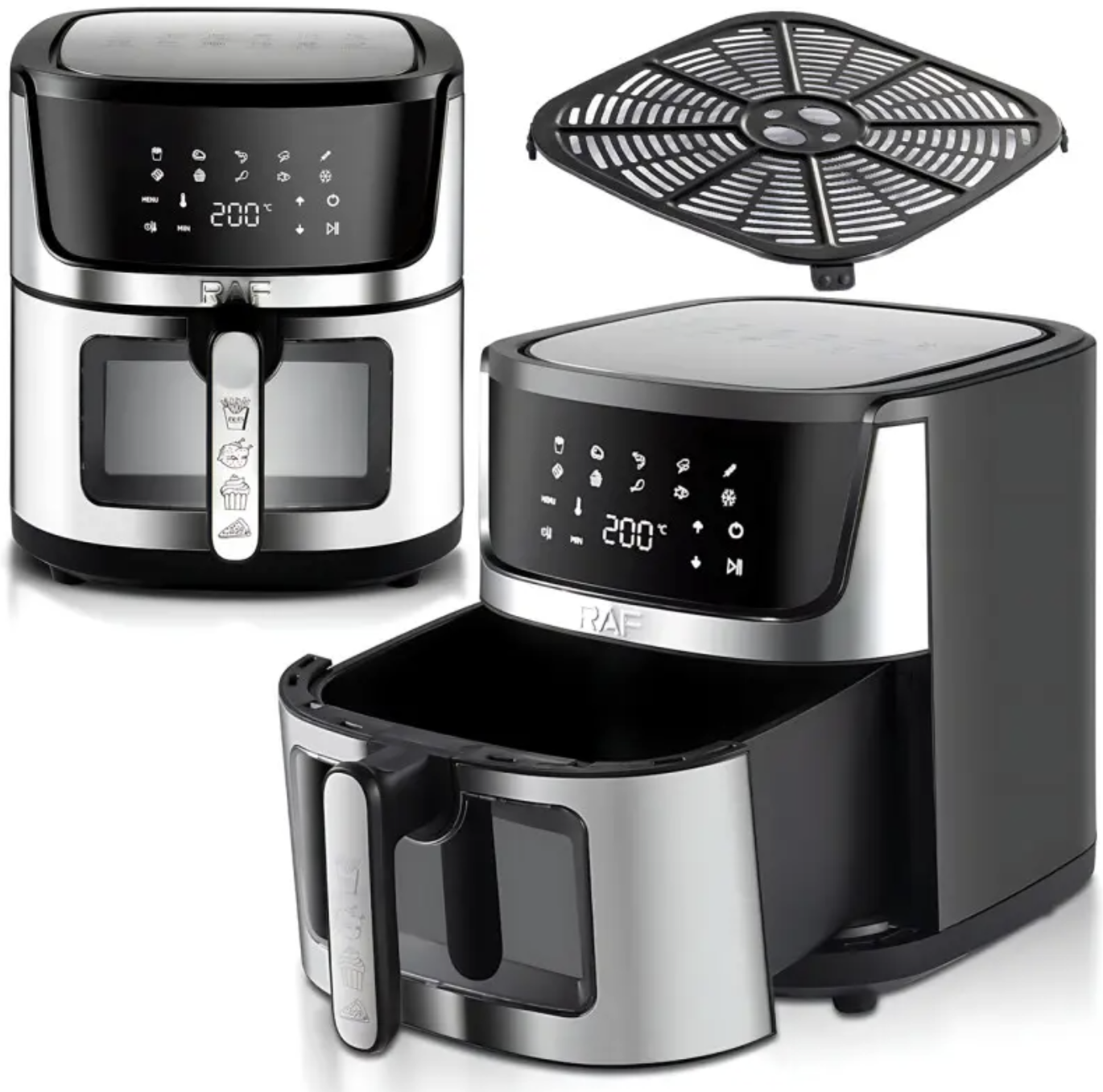 Фритюрниця RAF R.5395, 9 л зручне приготування їжі ∙ Аерофрітюрниця RAF R.5395 1950 Вт для дому