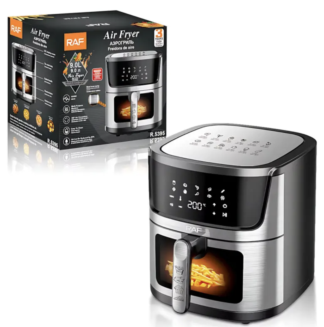 Аерофритюрниця RAF R.5395 9 л для великої родини - мініатюра 5