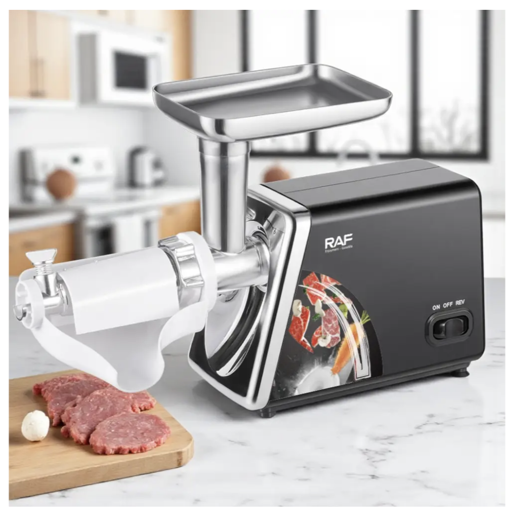 Електрична м'ясорубка RAF R.3383 2500 Вт з реверсом і насадками - мініатюра 7