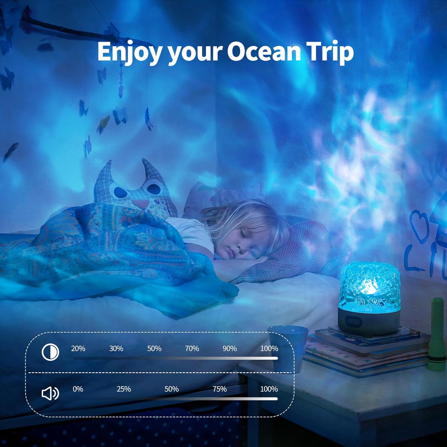 Проектор морських риб з колонкою і пультом для релаксу - мініатюра 5