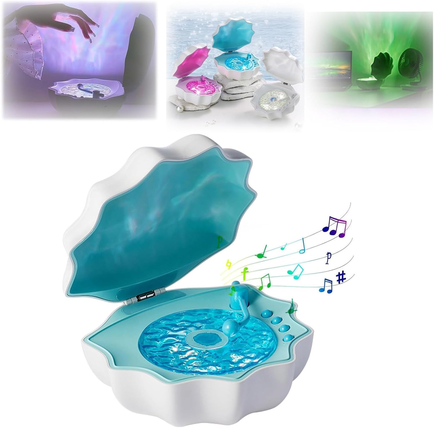 Нічник-колонка Мушля з Bluetooth для затишку та м'якого світла - мініатюра 7