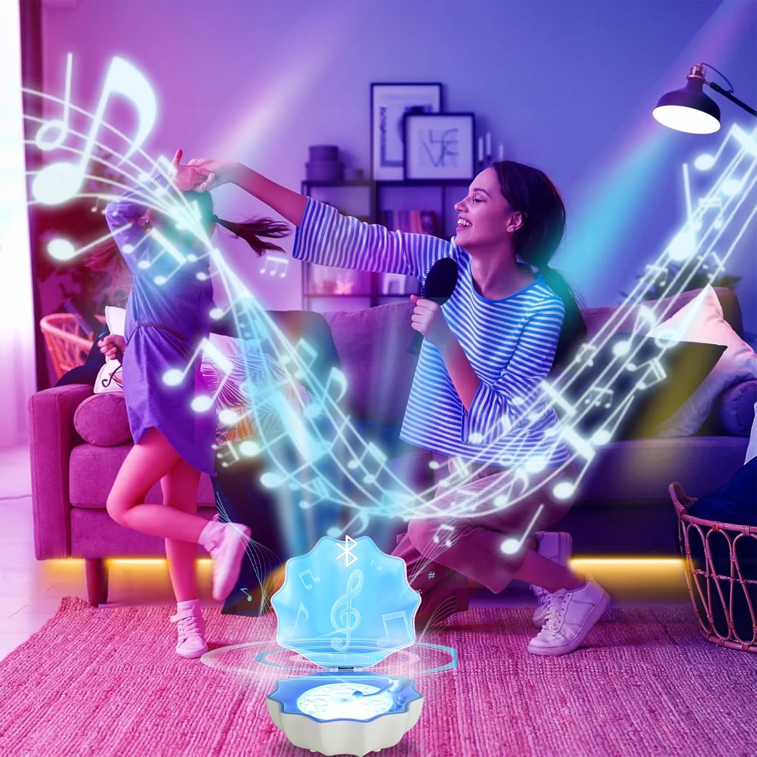 Нічник-колонка Мушля з Bluetooth для затишку та м'якого світла - мініатюра 9