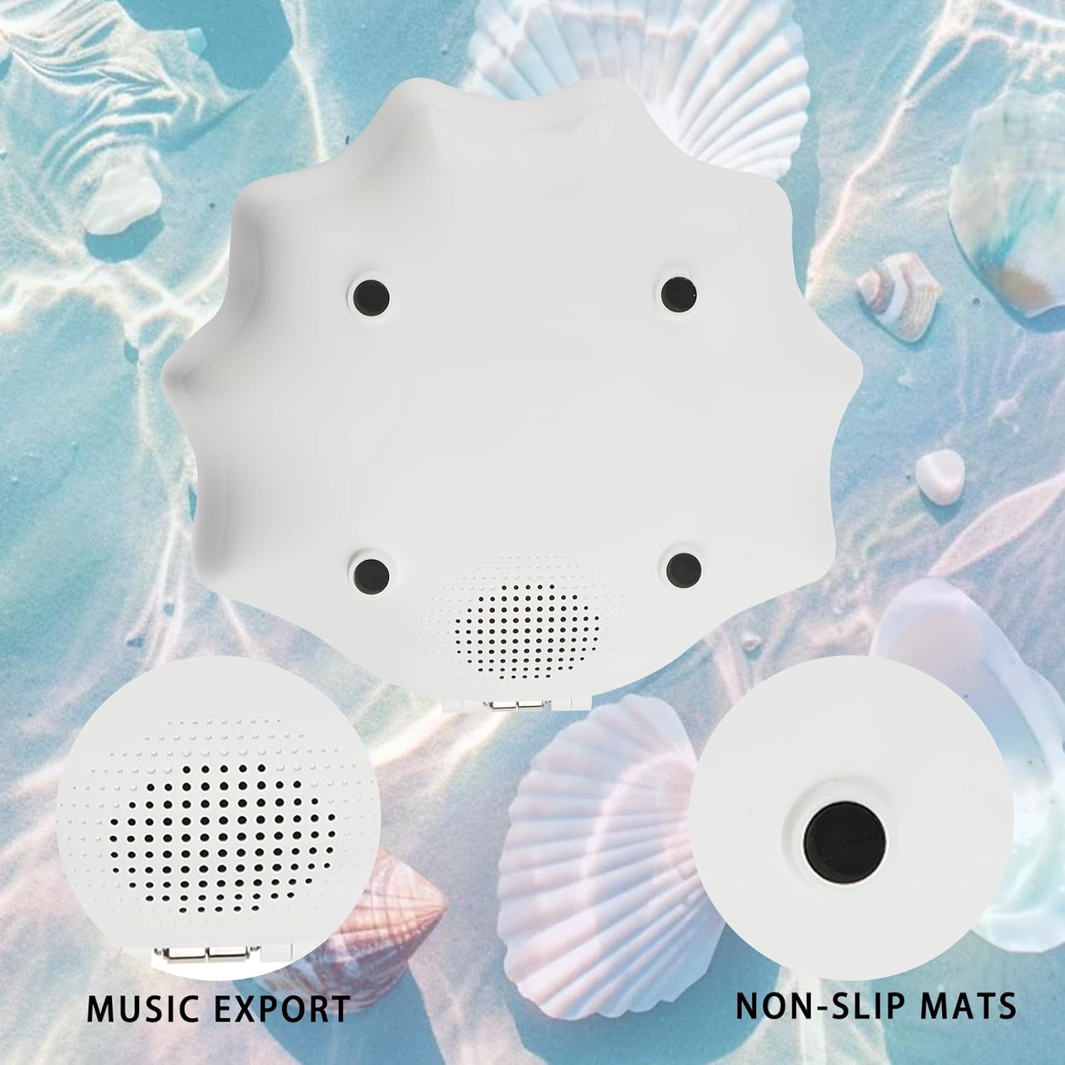 Нічник-колонка Мушля з Bluetooth для затишку та м'якого світла - мініатюра 10