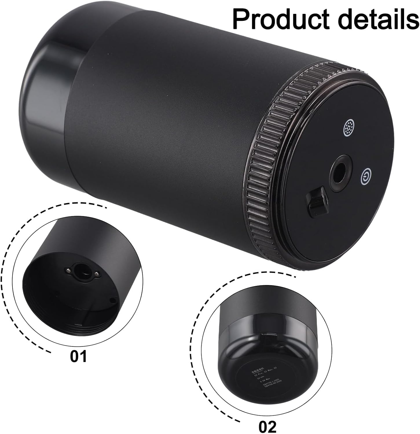 Розумний автомобільний ароматизатор з USB, парфумом і проекцією неба - мініатюра 3