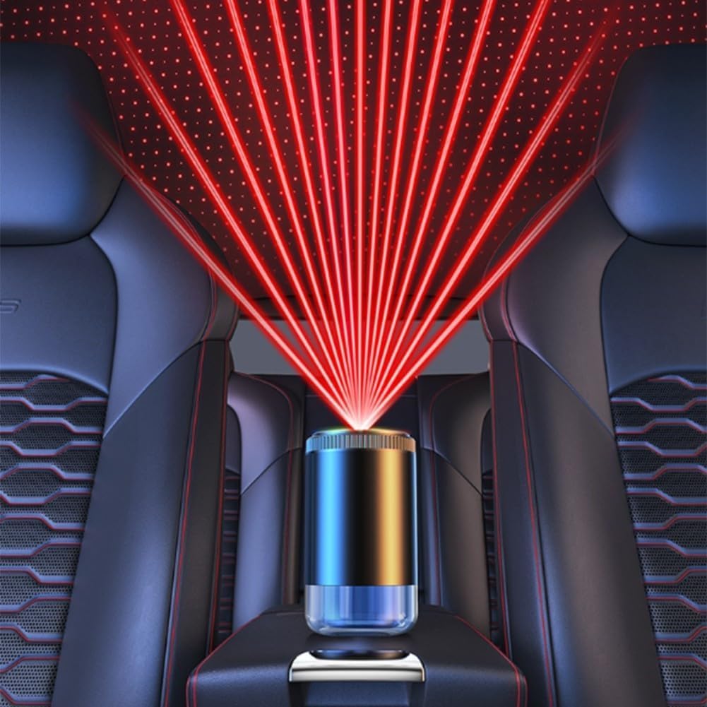 Розумний автомобільний ароматизатор з USB, парфумом і проекцією неба - мініатюра 5