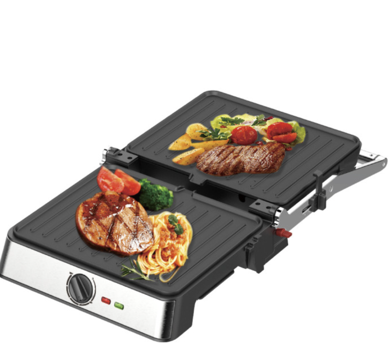 Сендвіч-гриль RAF R.561 Panini Maker з рифленими плитами - мініатюра 2