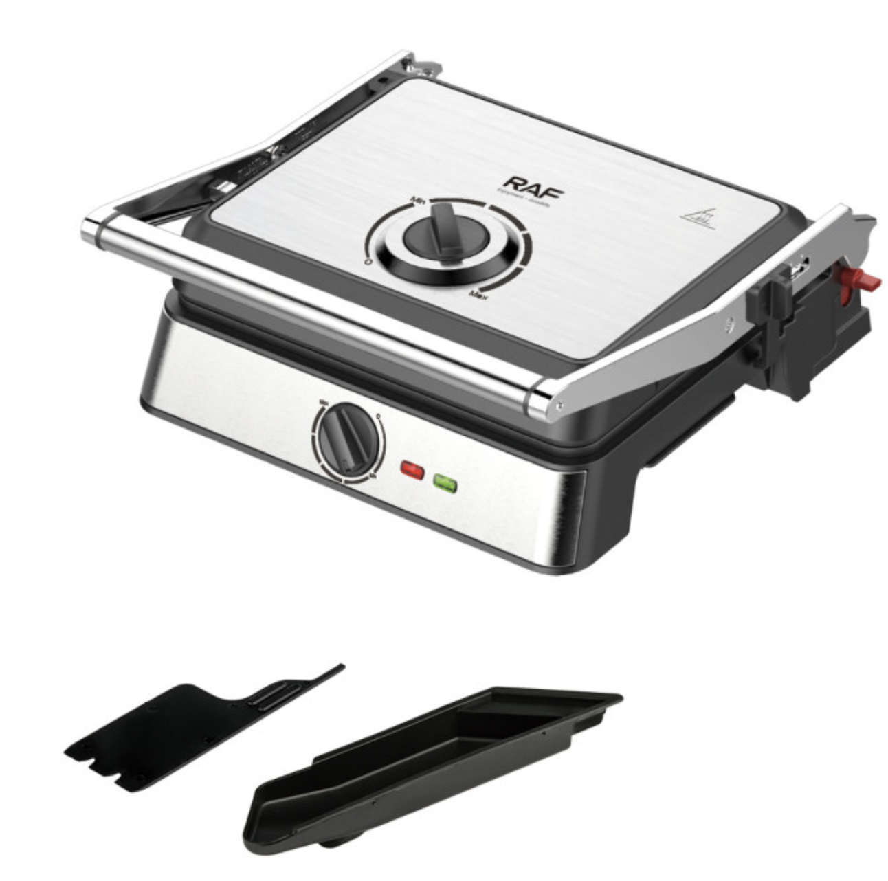 Сендвіч-гриль RAF R.561 Panini Maker з рифленими плитами - мініатюра 5