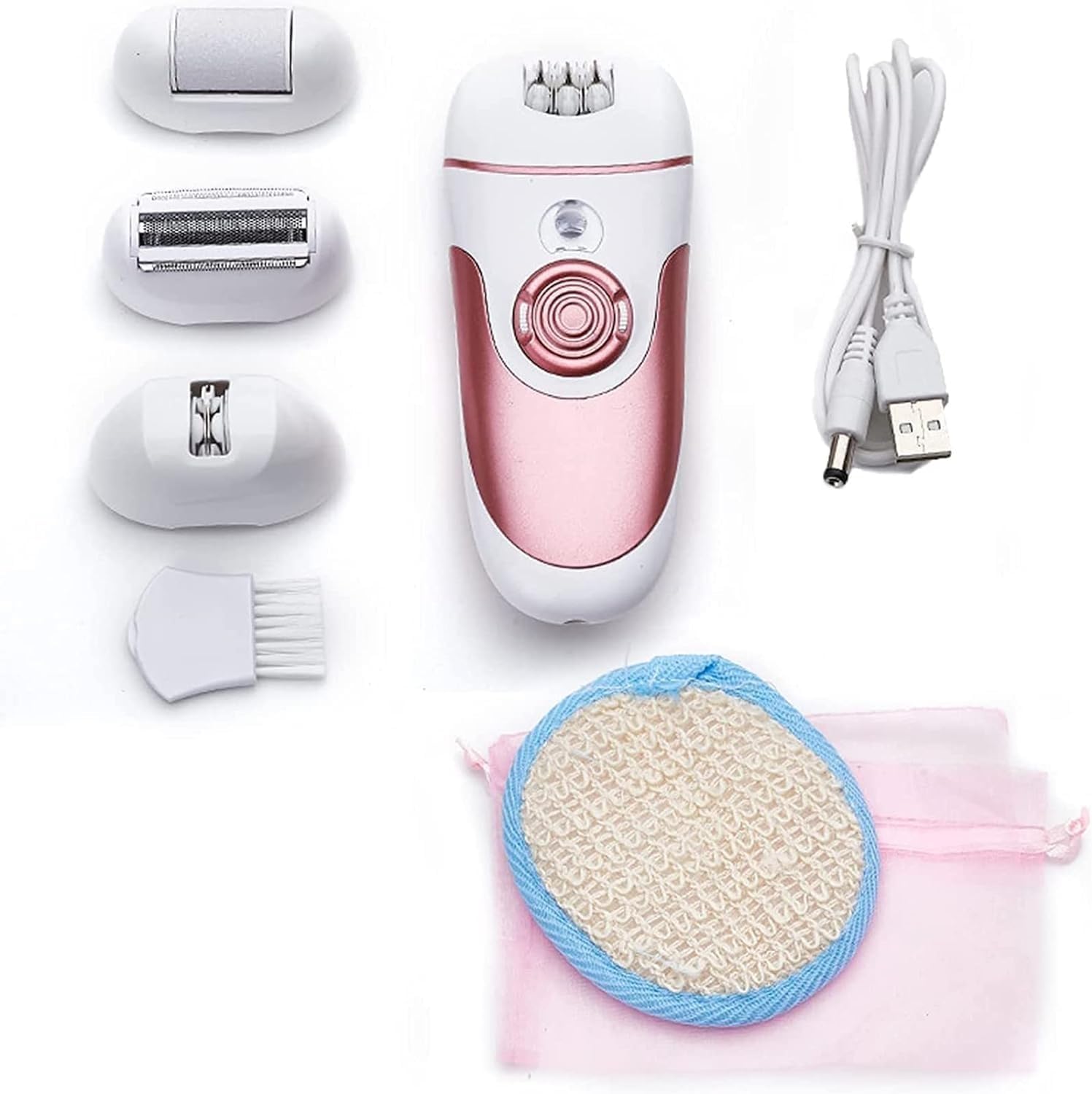 Епілятор RAF R.40004 USB 4-в-1 багатофункціональний догляд за шкірою вдома ∙ Епілятор зі змінними насадками USB 4в1 RAF R.40004