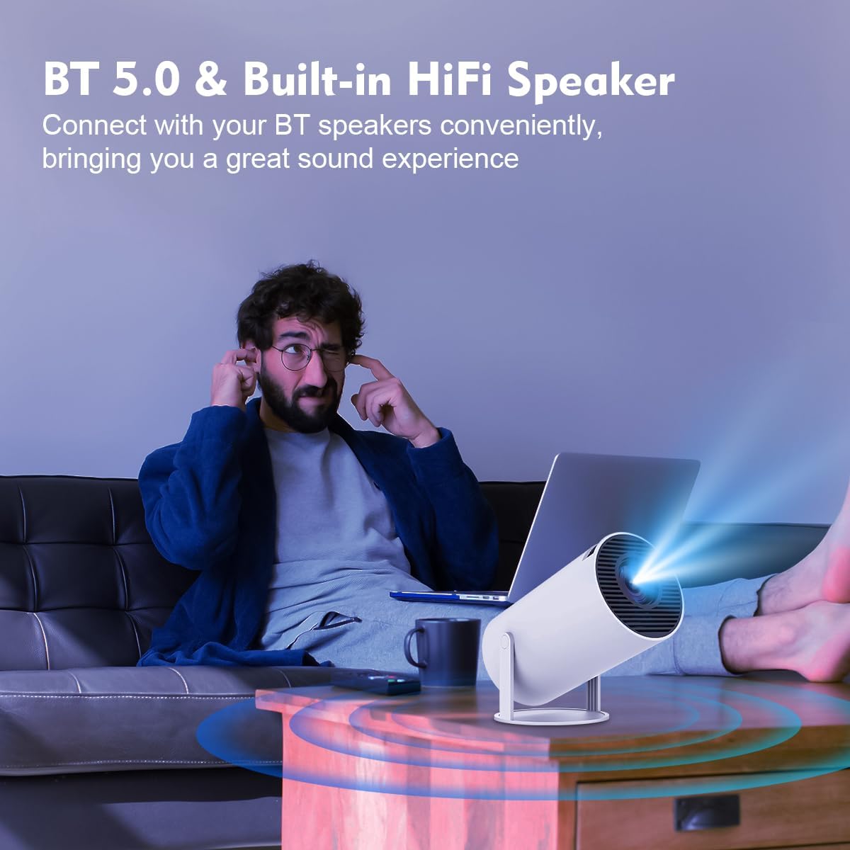 Смарт-проєктор HY300 PRO з Android TV 11.0, підтримкою 4K, WiFi 6 та Bluetooth 5.0 - мініатюра 9