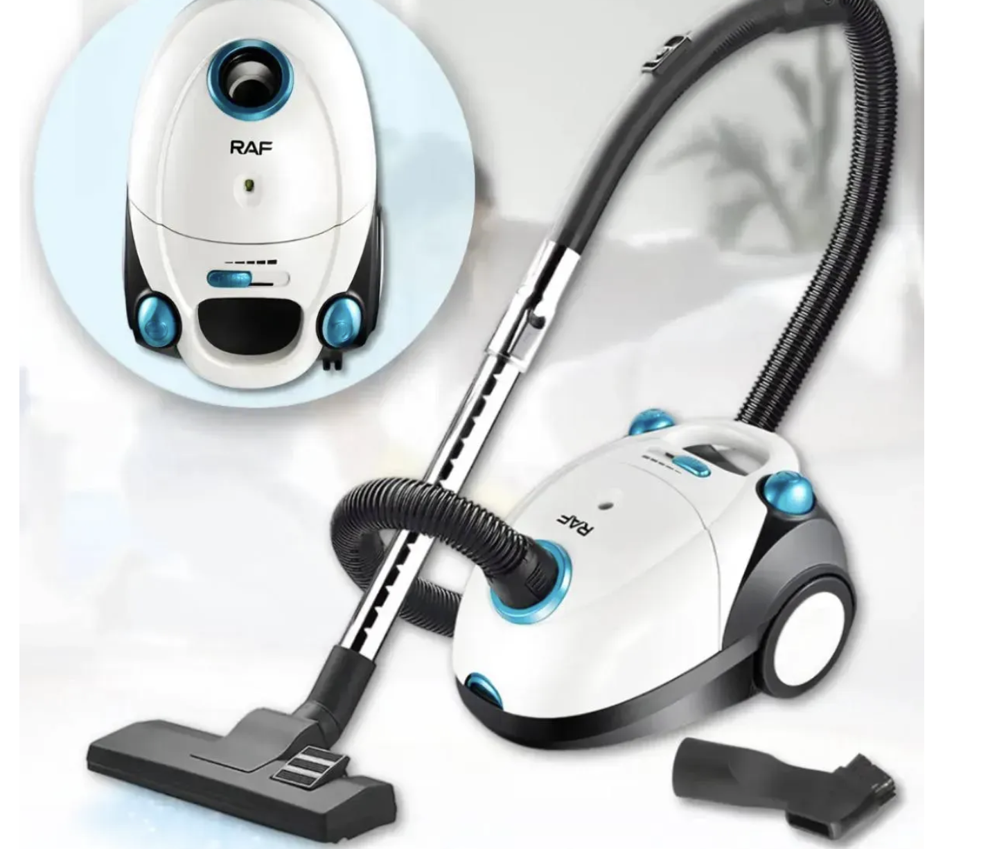 Пилосос побутовий RAF R.8661W зручне прибирання щодня ∙ Пилосос з телескопічною трубою і регулюванням потужності RAF R.8661W