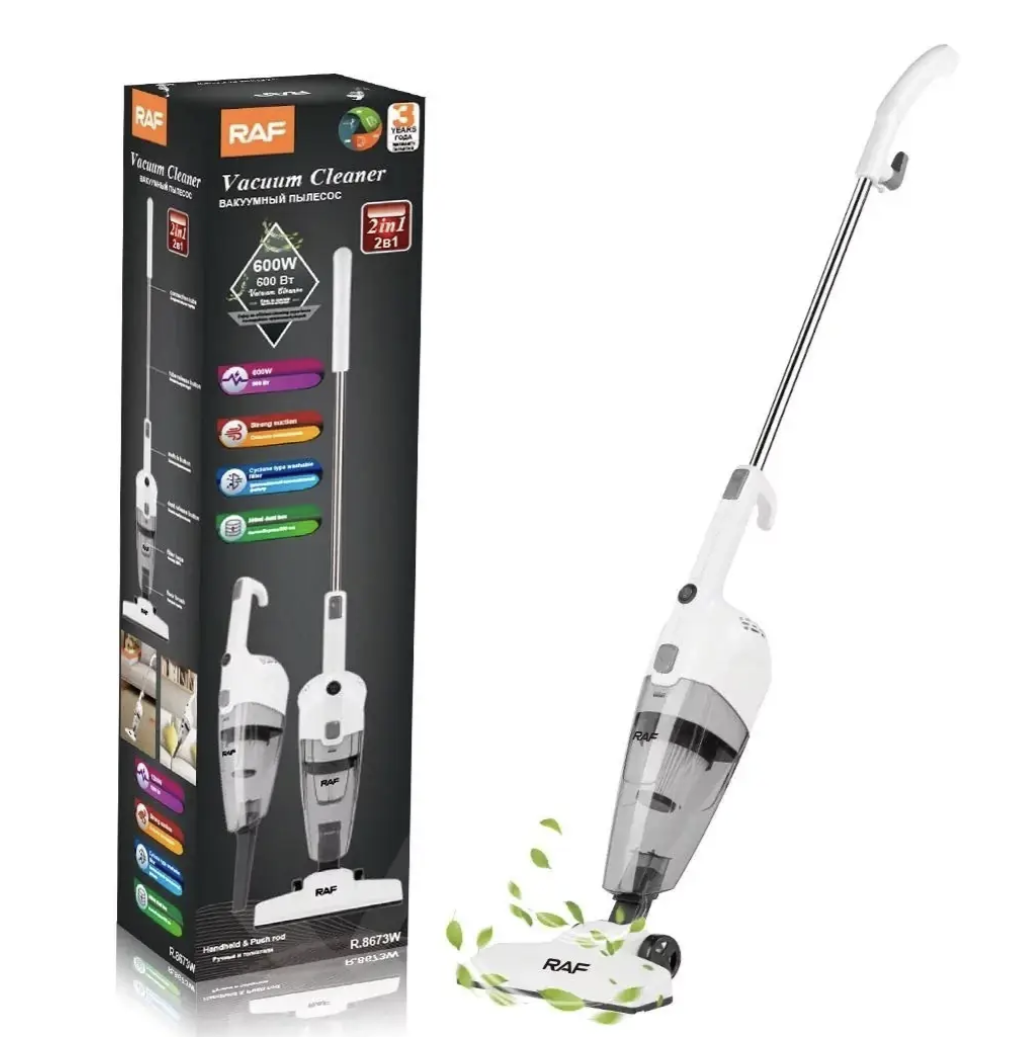 Вертикальний пилосос RAF R.8711B 2 в 1 для дому та меблів - мініатюра 6